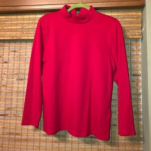 Red turtleneck Talbots shirt